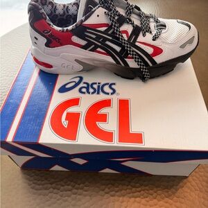 Asics Kids' Red, Black, and White Sneakers